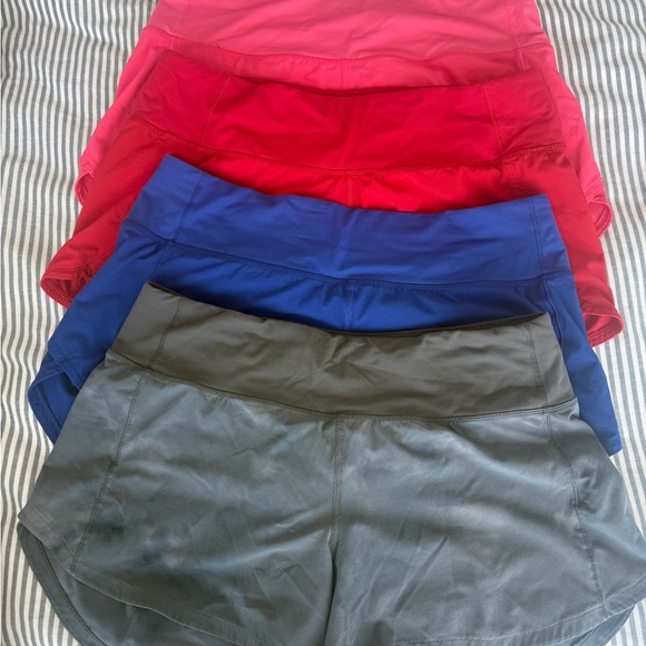 Bundle of 4 - Lululemon “Speed Up” Women's Athletic Shorts - Picture 1 of 7